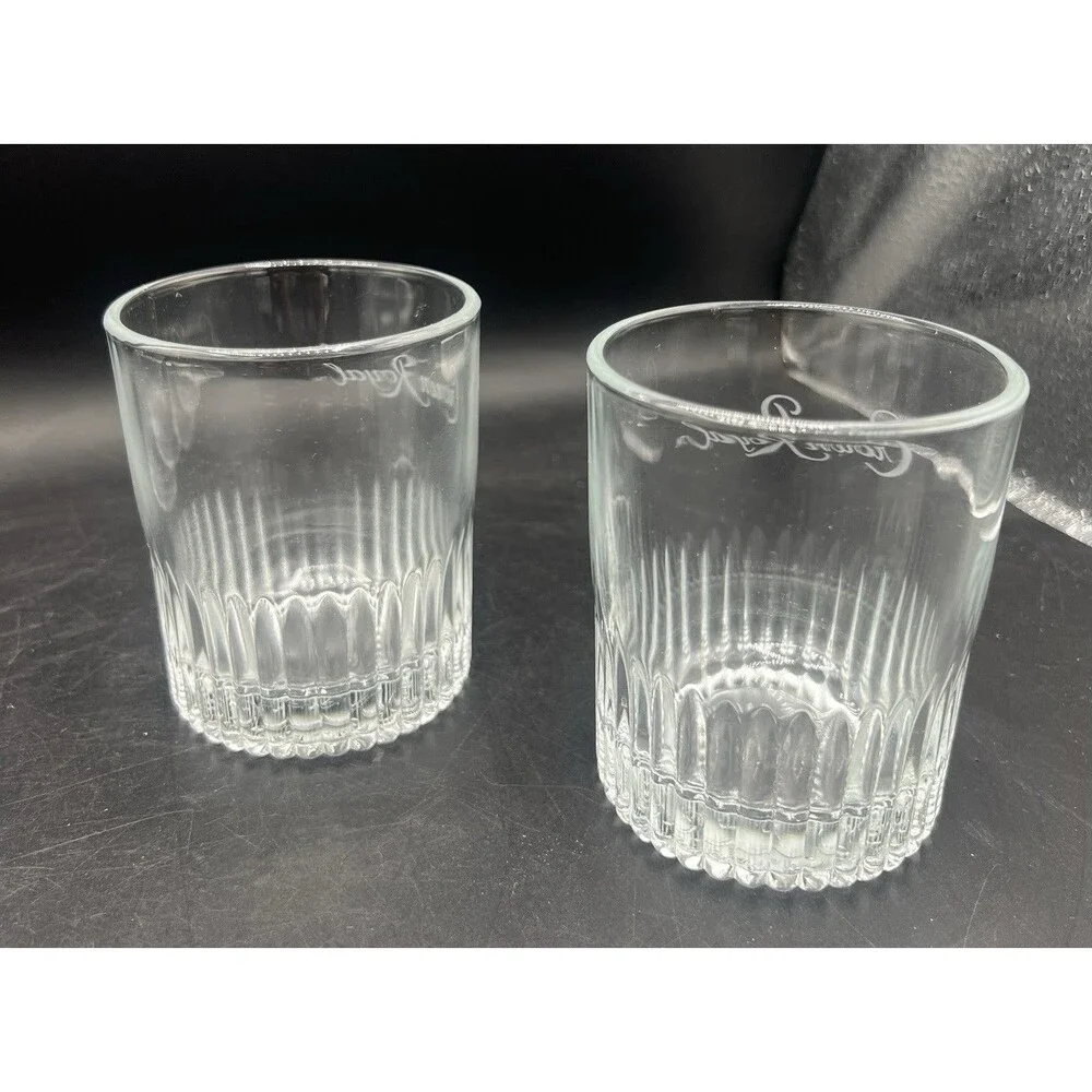 Authentic Crown Royal Low Ball Whiskey Rocks Glass Tumblers Set of 5 - 3.5